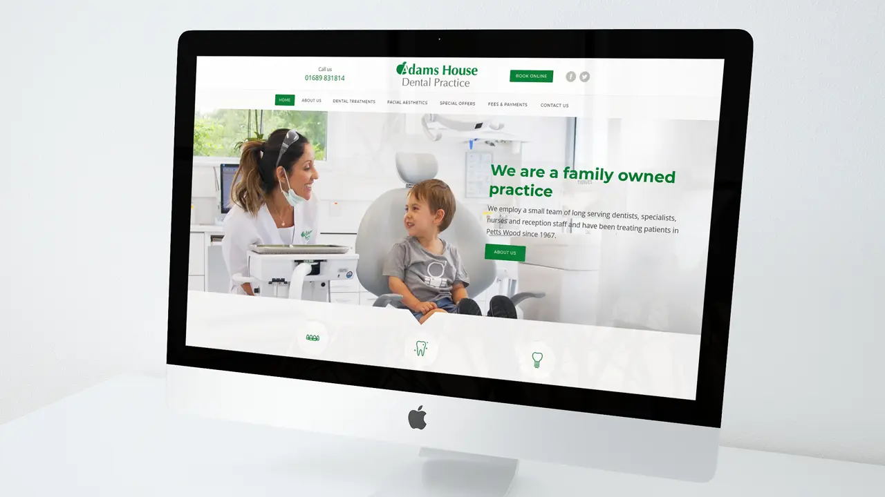 Adams House Dental Web Design Orpington