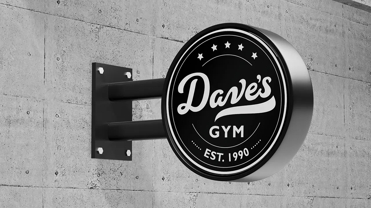 Dave's Gym Logo Design