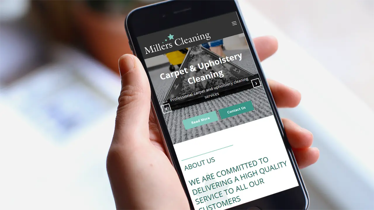 Millers Cleaning Website Design