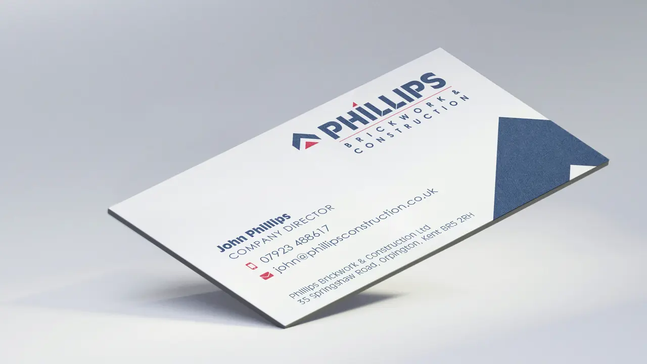 Phillips Brickwork & Construction Business Card Design