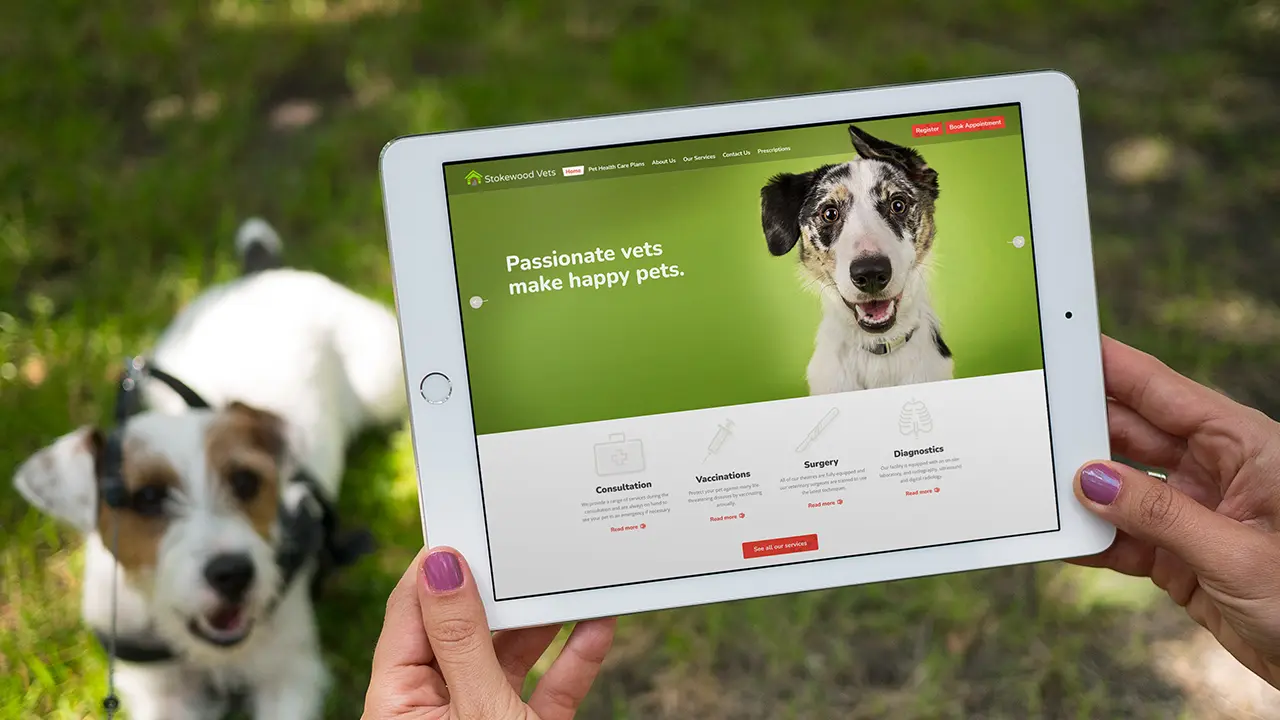 Stokewood Vets Web Design