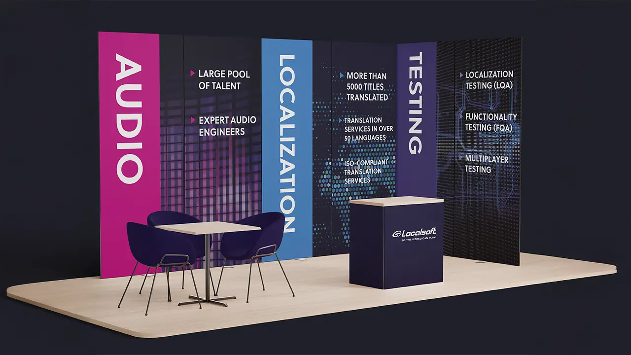 Localsoft Games Modular Exhibition Stand Design