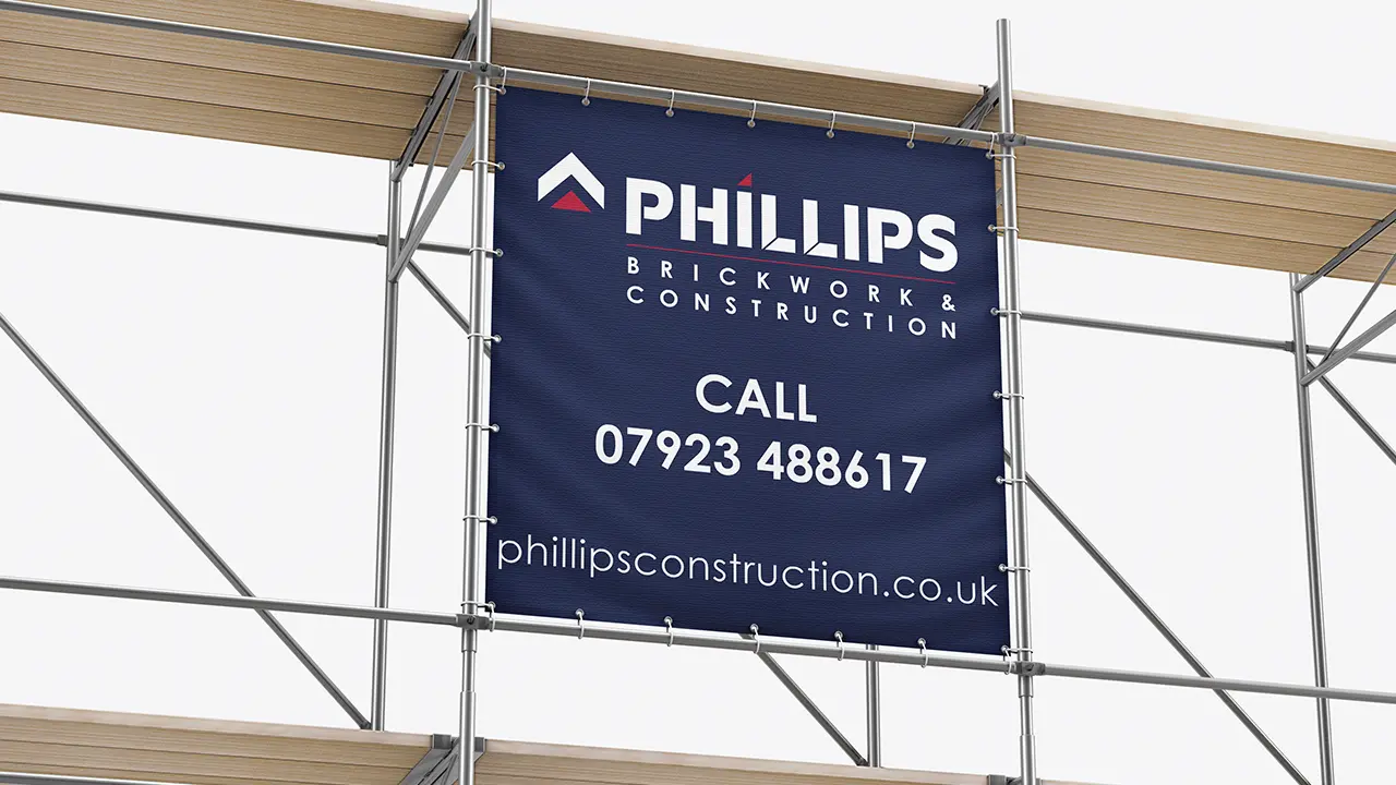 Phillips Brickwork Scaffold Signage Orpington