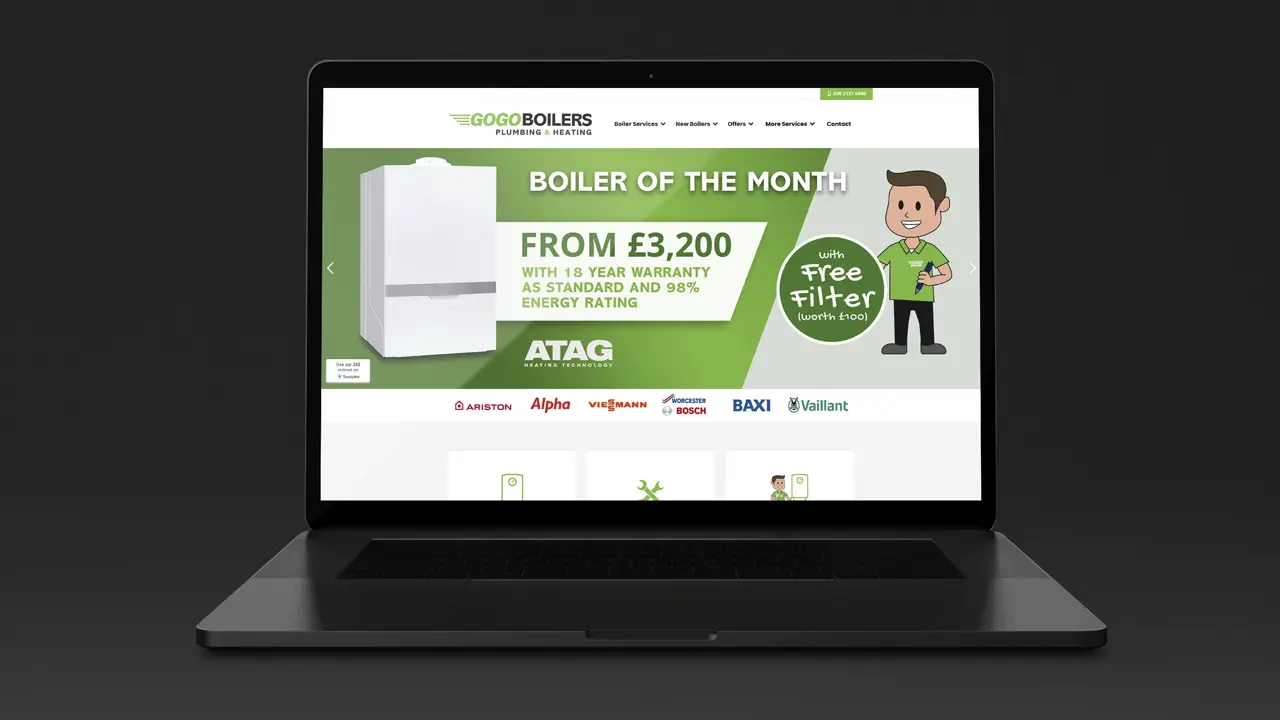 GoGo Boilers Web Design Eltham